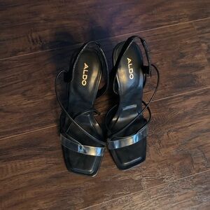 ALDO Elegant Black Strappy Heels
